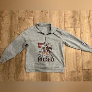 Gray Quarter-Zip Sweater